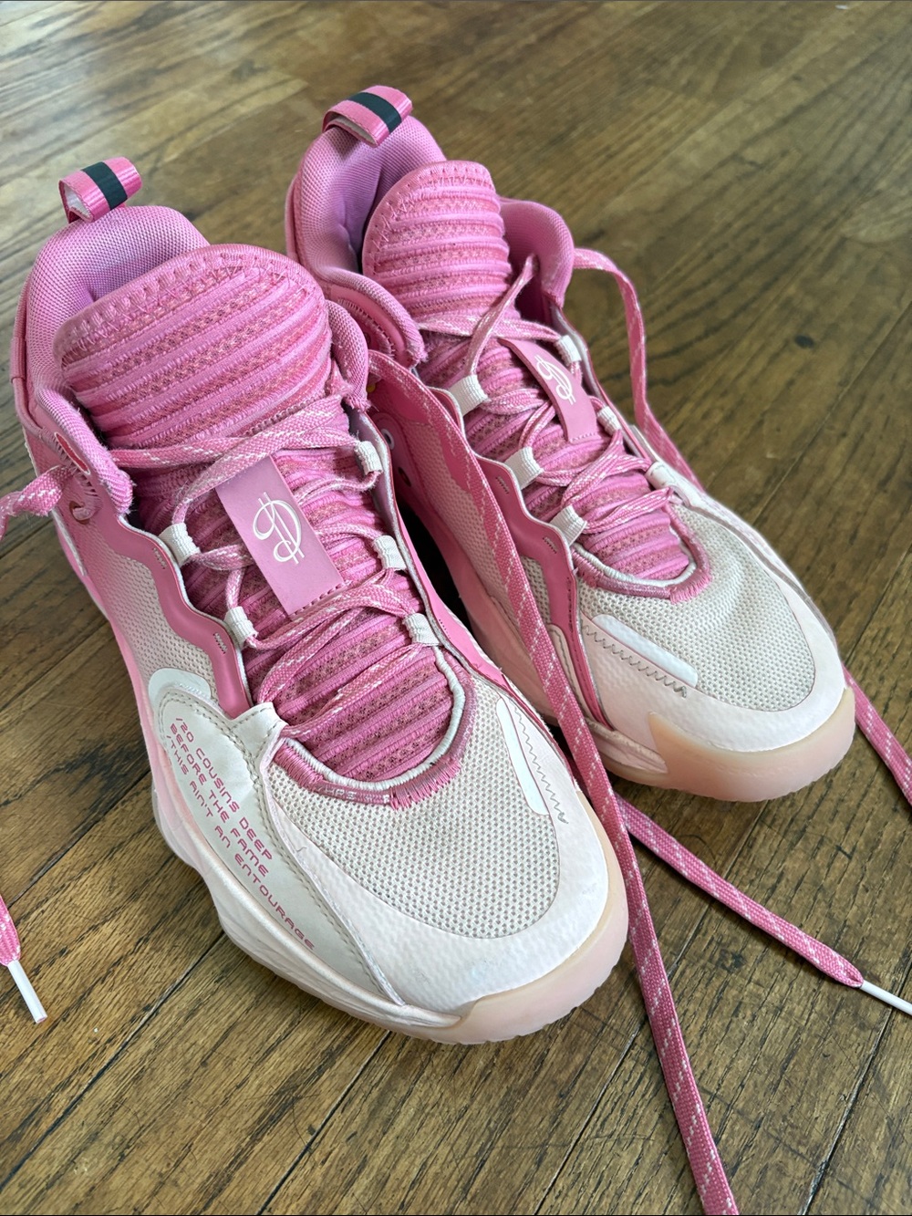 adidas Pink and White Athletic Sneakers